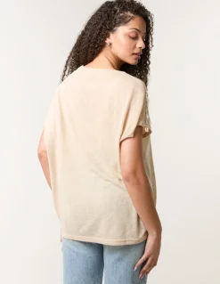 Shell Trim Oversized Top