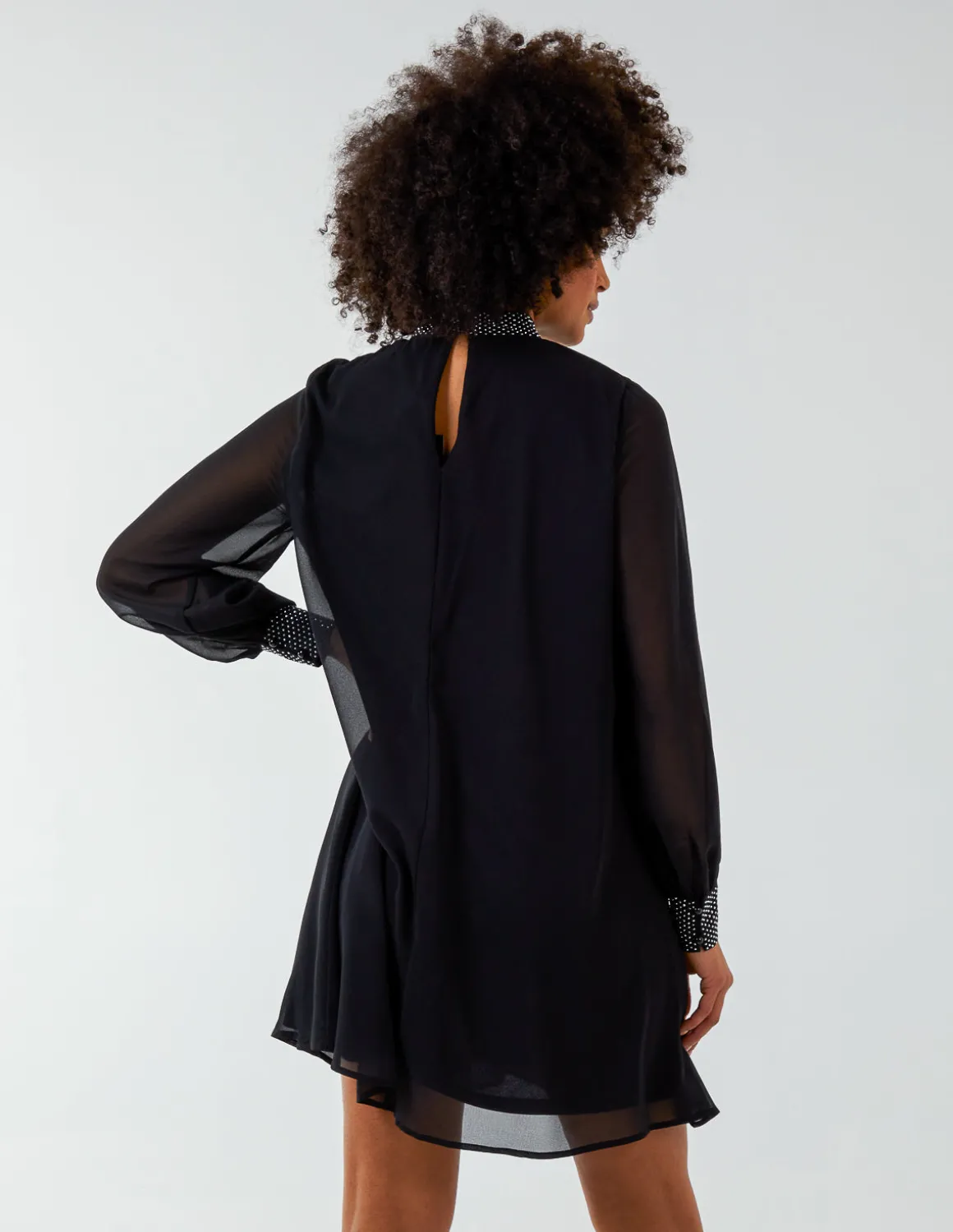 Shift Diamante Collar Midi Dress