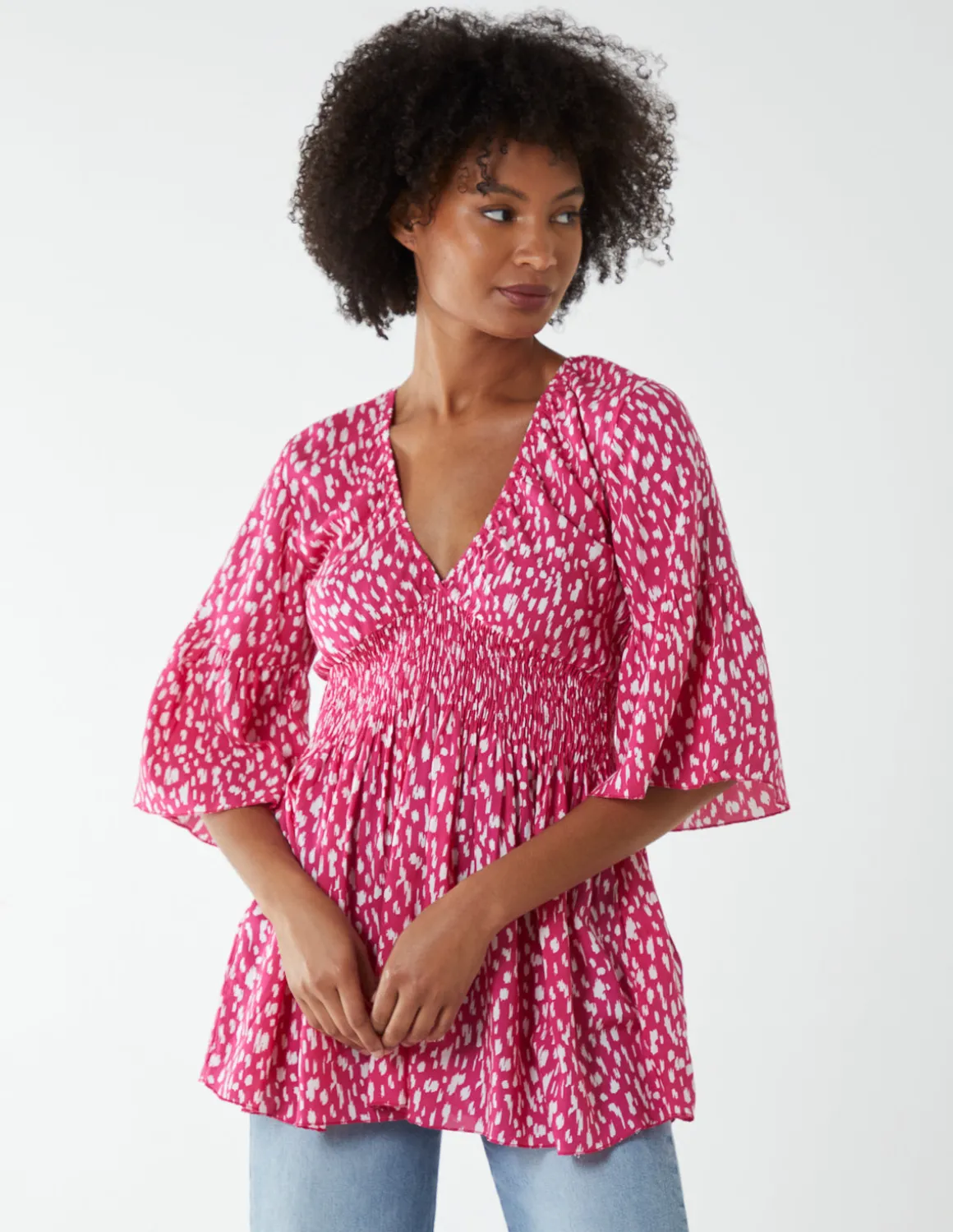 Shirred Bust Top