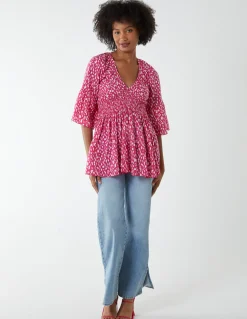 Shirred Bust Top
