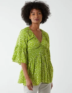 Shirred Bust Top