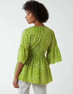Shirred Bust Top