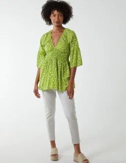 Shirred Bust Top