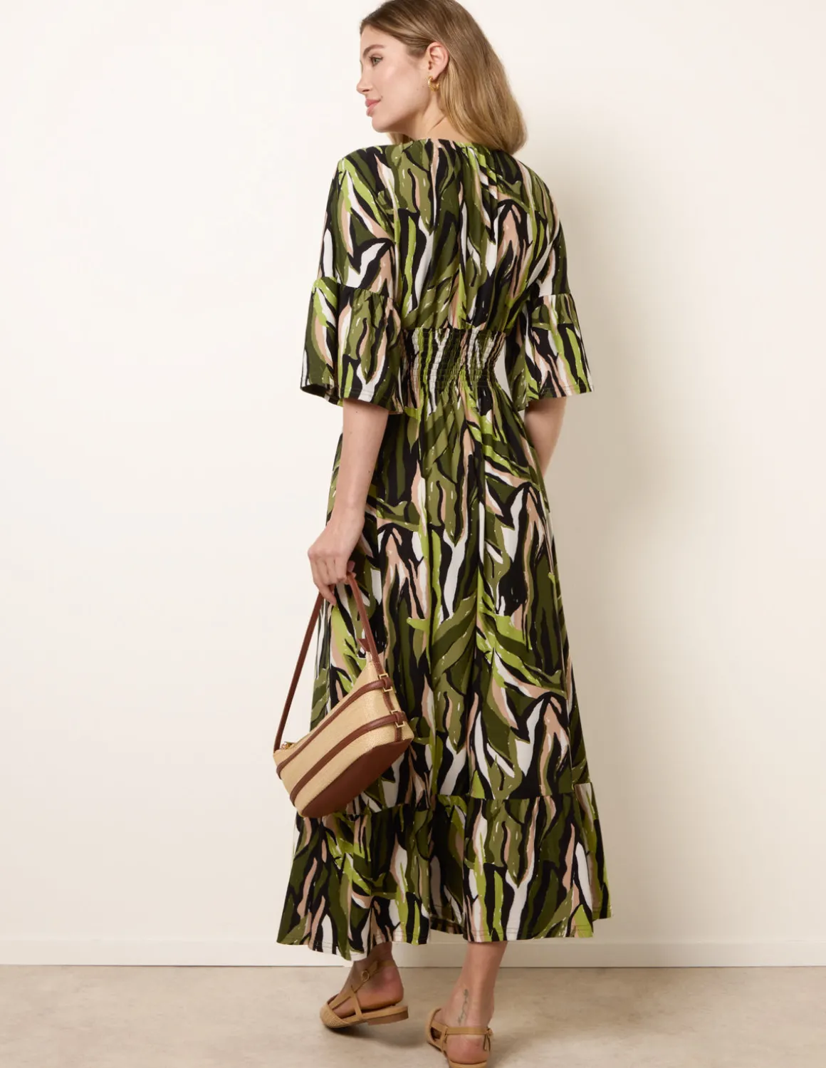 Shirred Empire Bust Dress