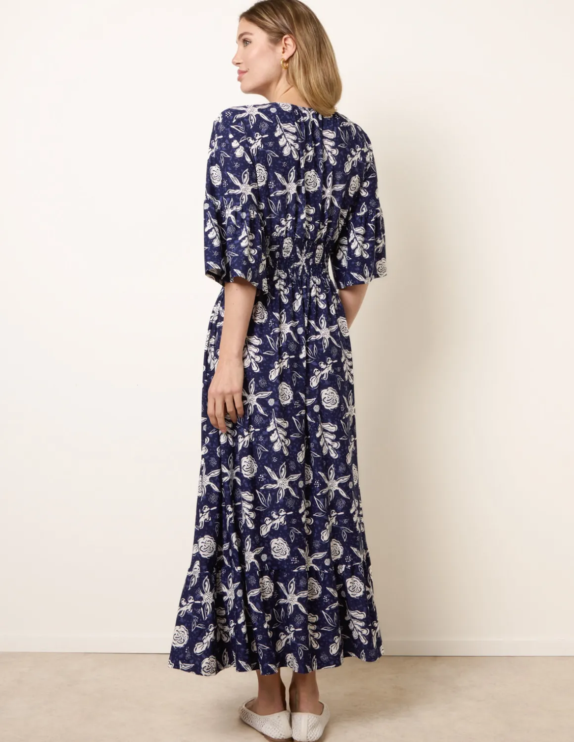 Shirred Empire Bust Dress