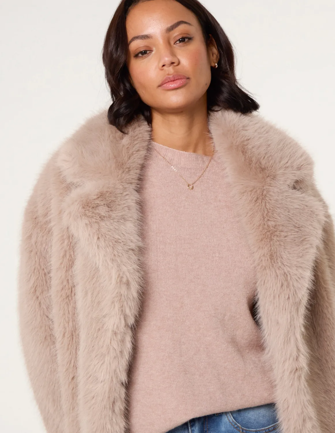 Short Faux Fur Coat