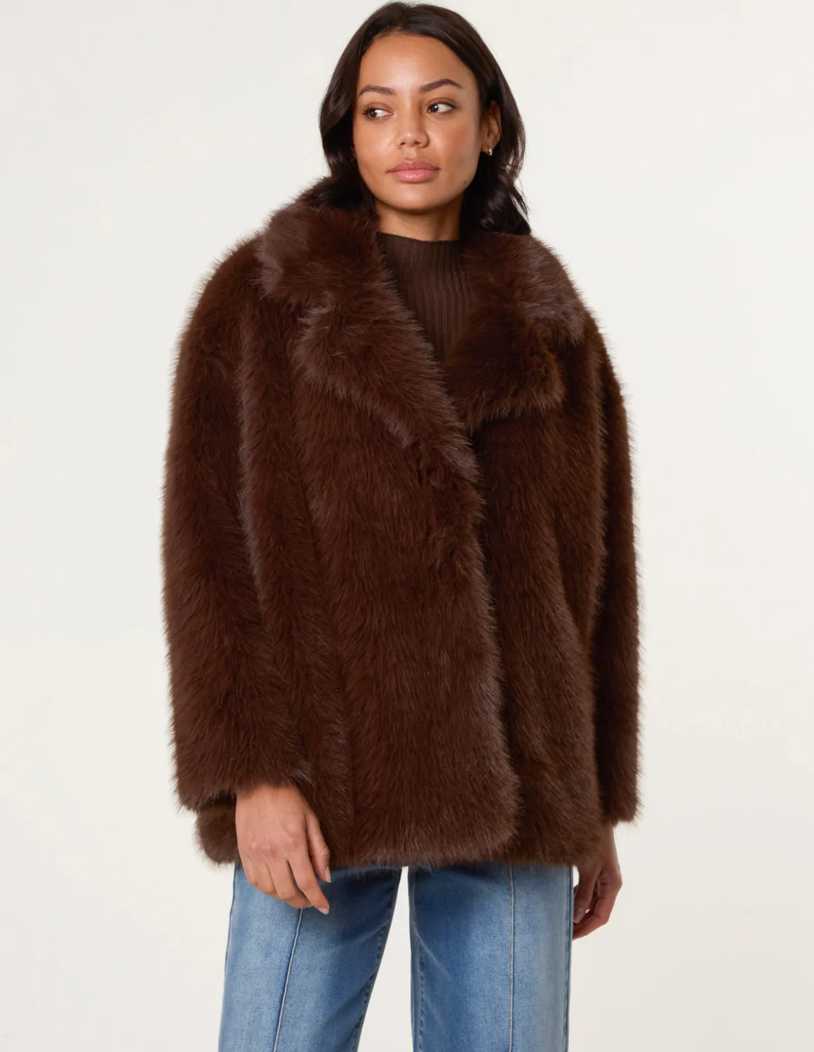 Short Faux Fur Coat