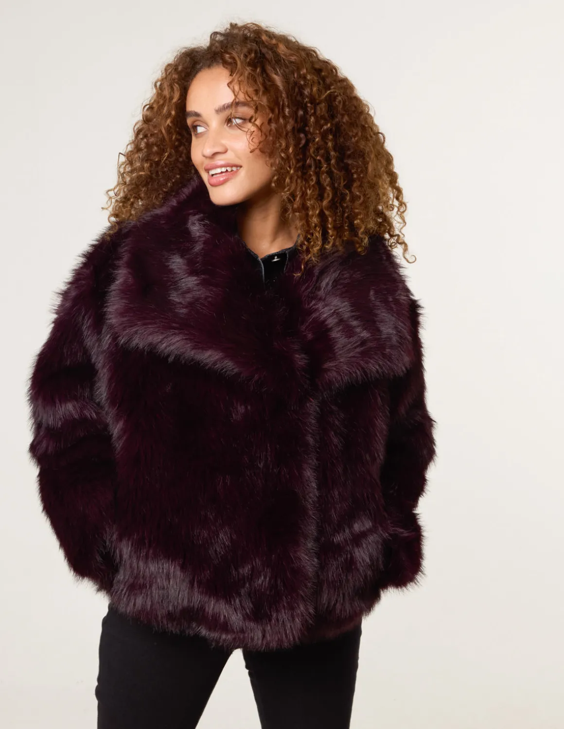 Short Faux Fur Coat