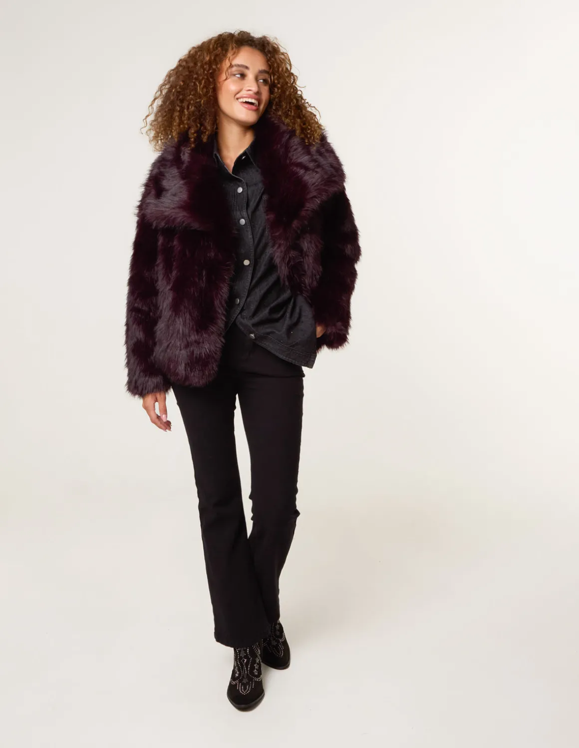 Short Faux Fur Coat