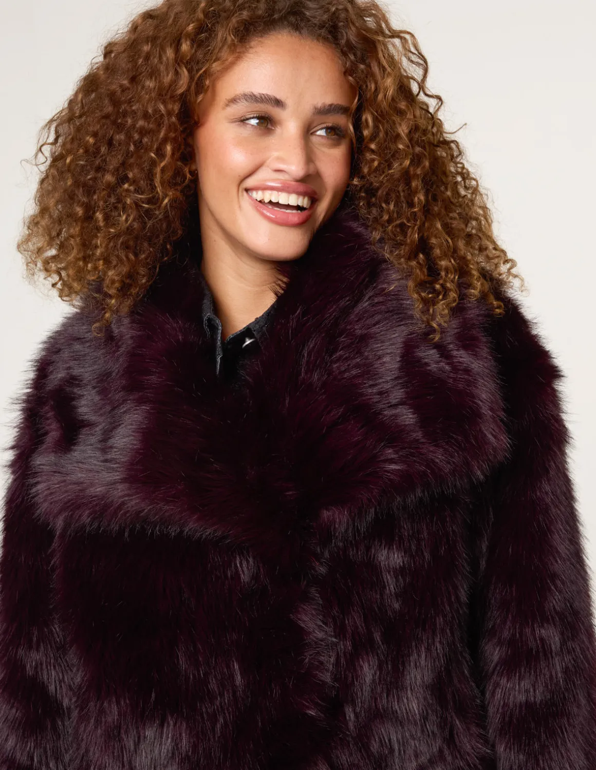 Short Faux Fur Coat