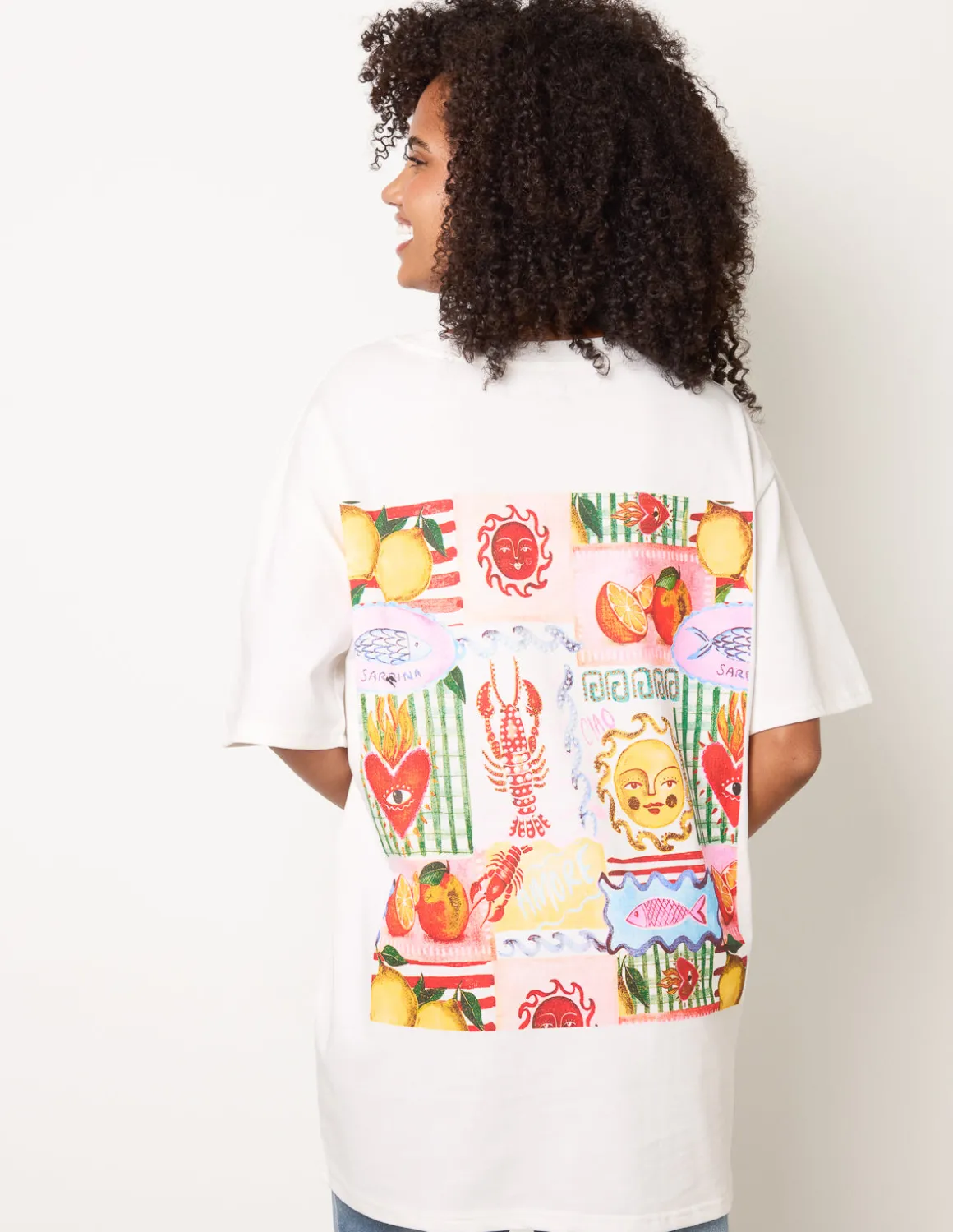 Short Sleeve Back Print T-Shirt