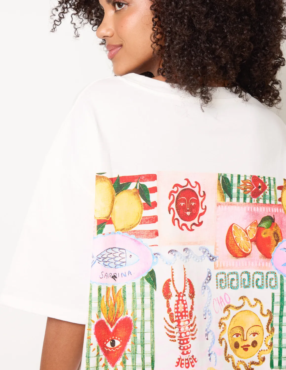 Short Sleeve Back Print T-Shirt