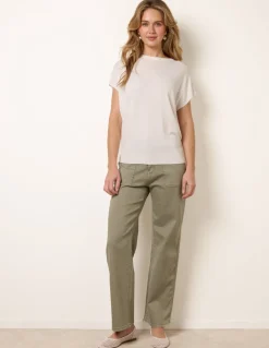 Short Sleeve Texture Knit Top
