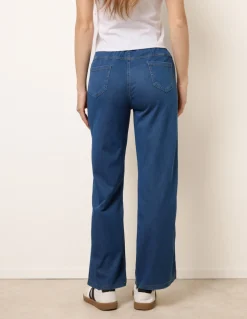 Side Stripe Jeans With Drawstring