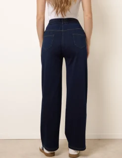 Side Stripe Jeans With Drawstring