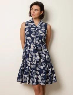 Sleeveless Shirt Dress