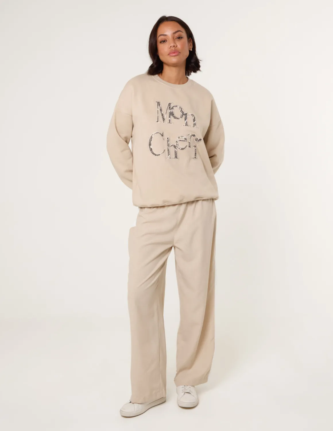 Slogan Mon Cheri Snake Sweatshirt