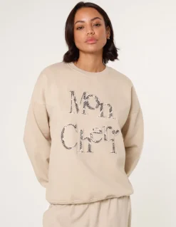 Slogan Mon Cheri Snake Sweatshirt