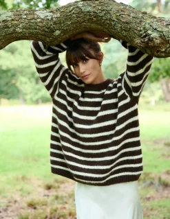 Soft Knit Round Neck Stripe Jumper