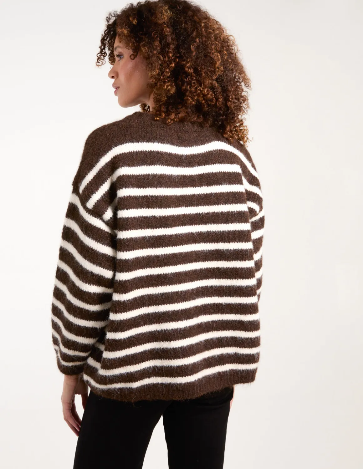Soft Knit Round Neck Stripe Jumper