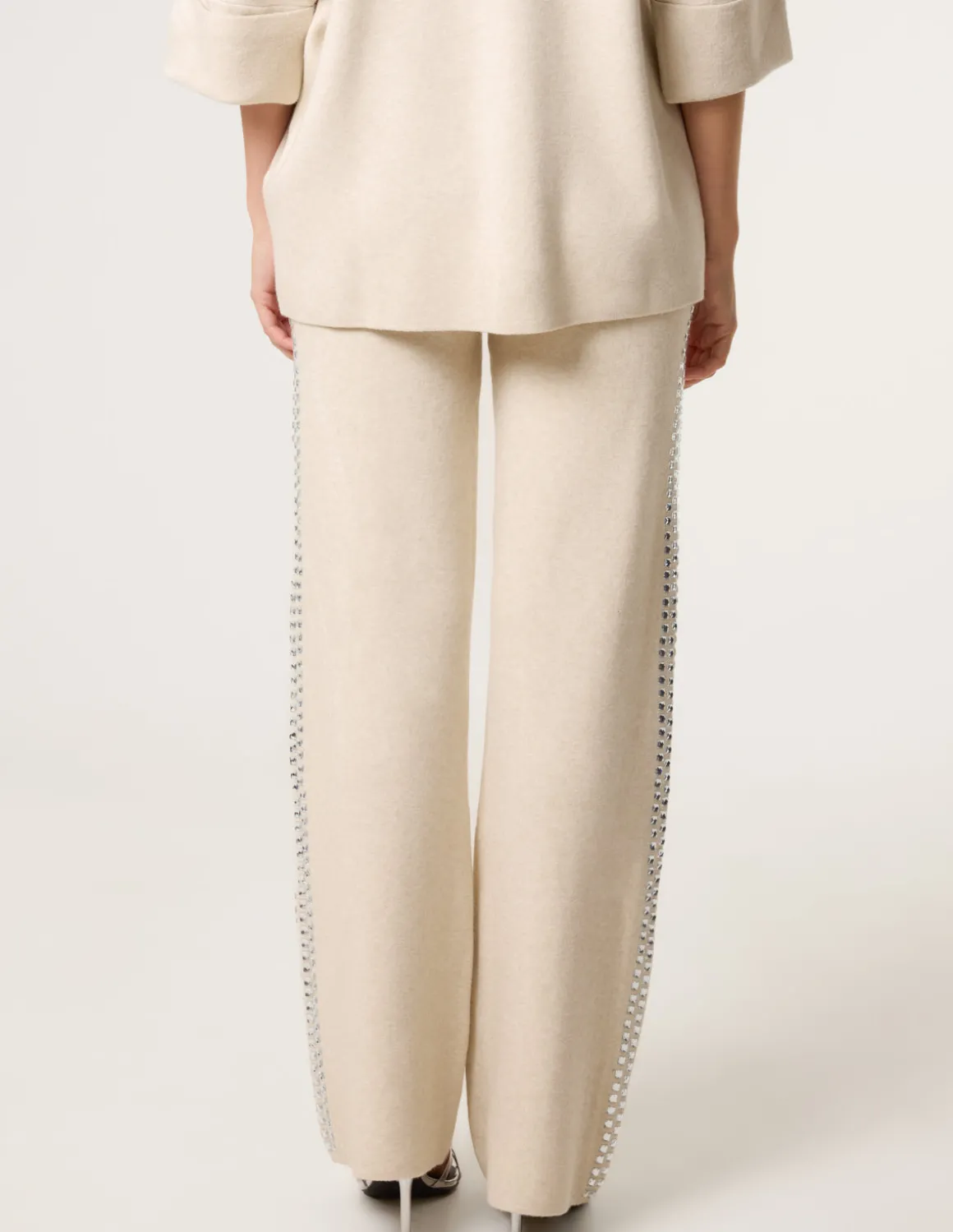 Square Rhinestone Trousers