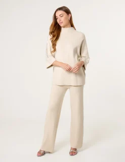 Square Rhinestone Trousers