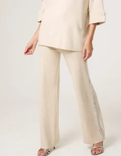 Square Rhinestone Trousers