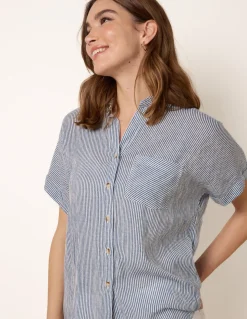 Stripe Button Front Shirt