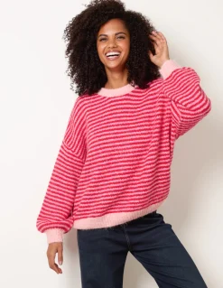 Striped Round Neck Knit Jumper