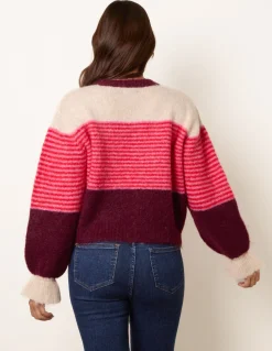 Striped Round Neck Knit Jumper