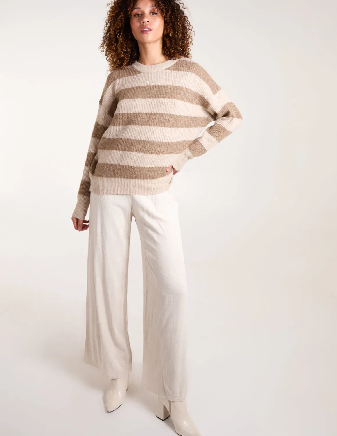 Stripe Rib Knit Jumper