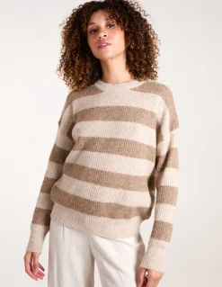Stripe Rib Knit Jumper