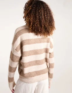Stripe Rib Knit Jumper