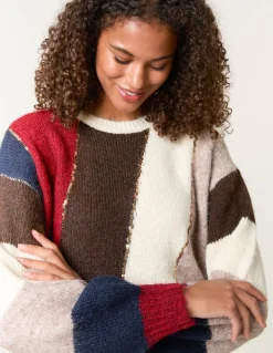 Stripe Sequin Detail Jumper