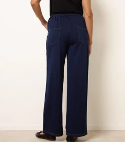 Stripe Trousers With Elasticated Waist