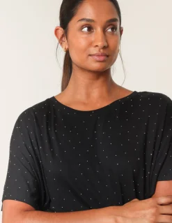 Stud Detail Round Neck T-shirt