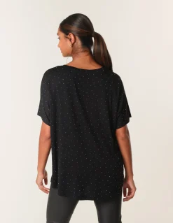 Stud Detail Round Neck T-shirt