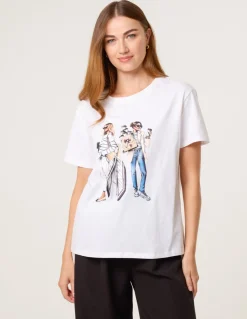 Stylish Graphic Illustration T-Shirt