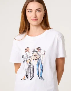 Stylish Graphic Illustration T-Shirt