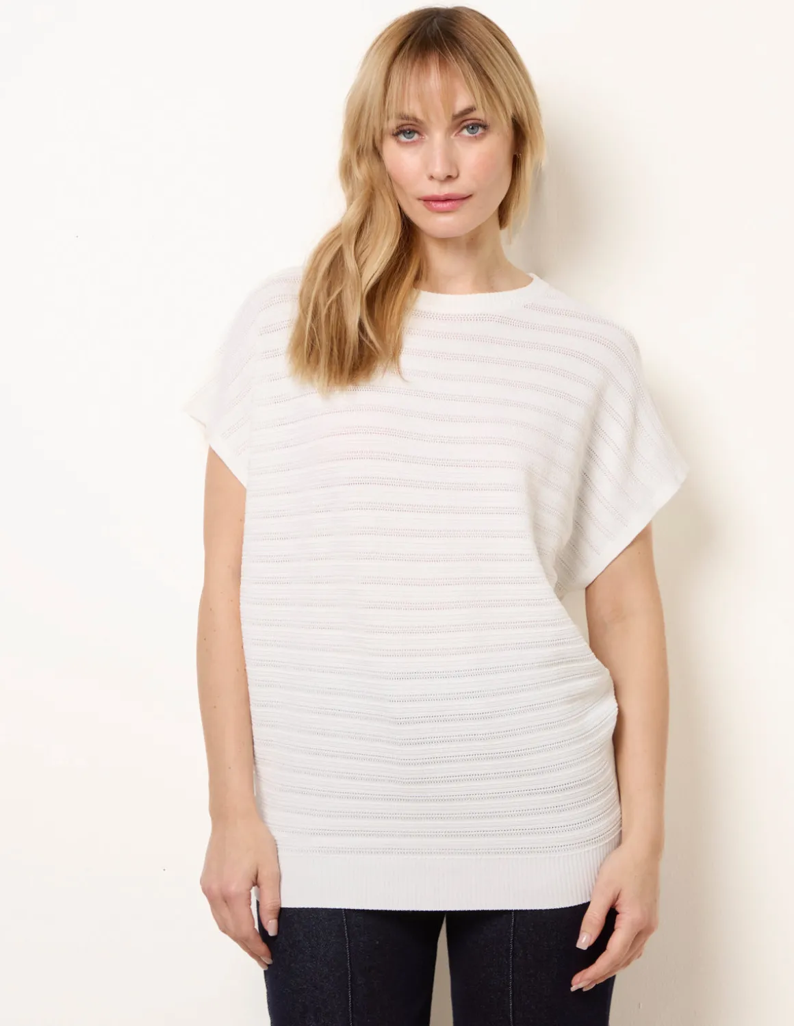 Textured Sleeveless Knit Top
