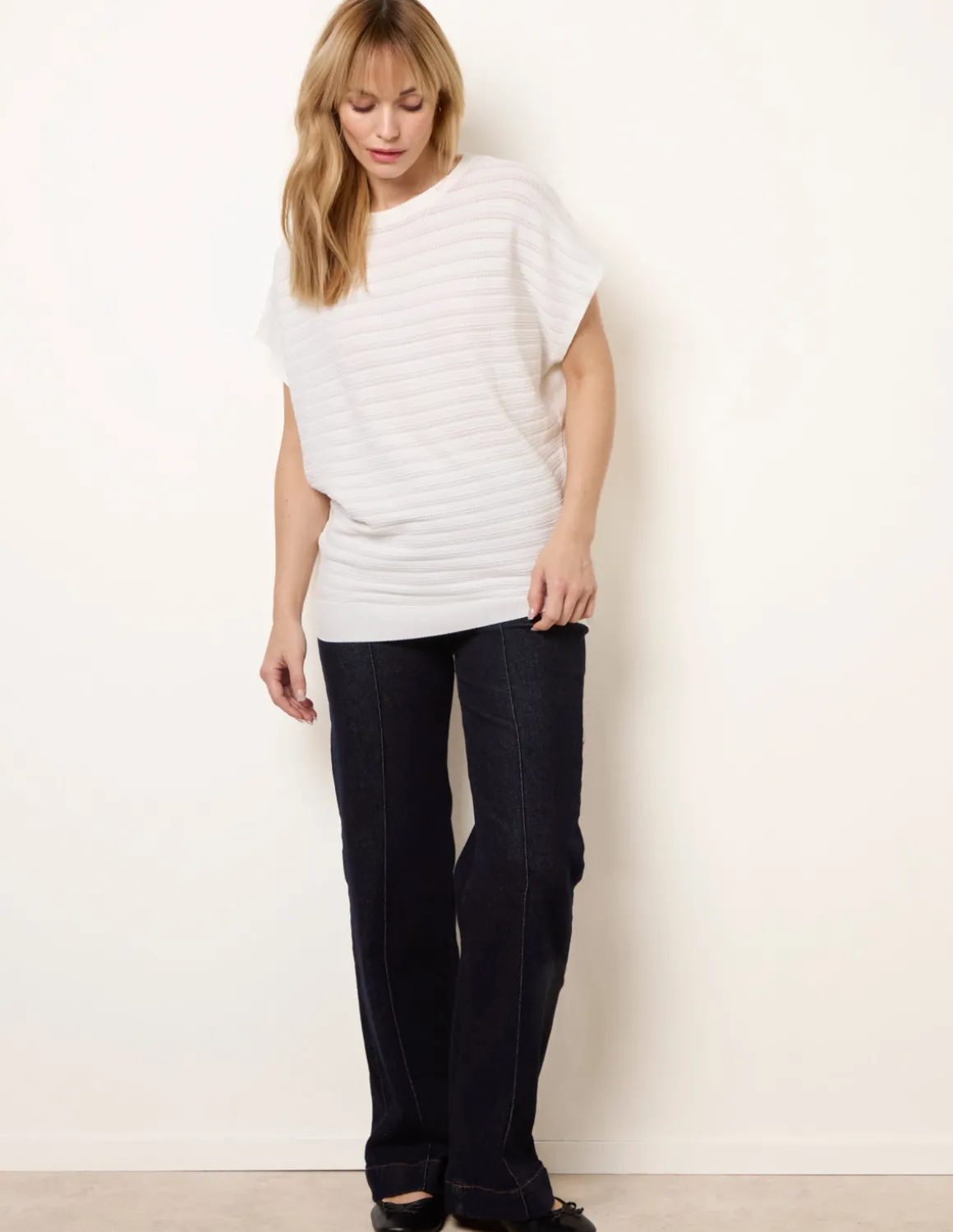 Textured Sleeveless Knit Top
