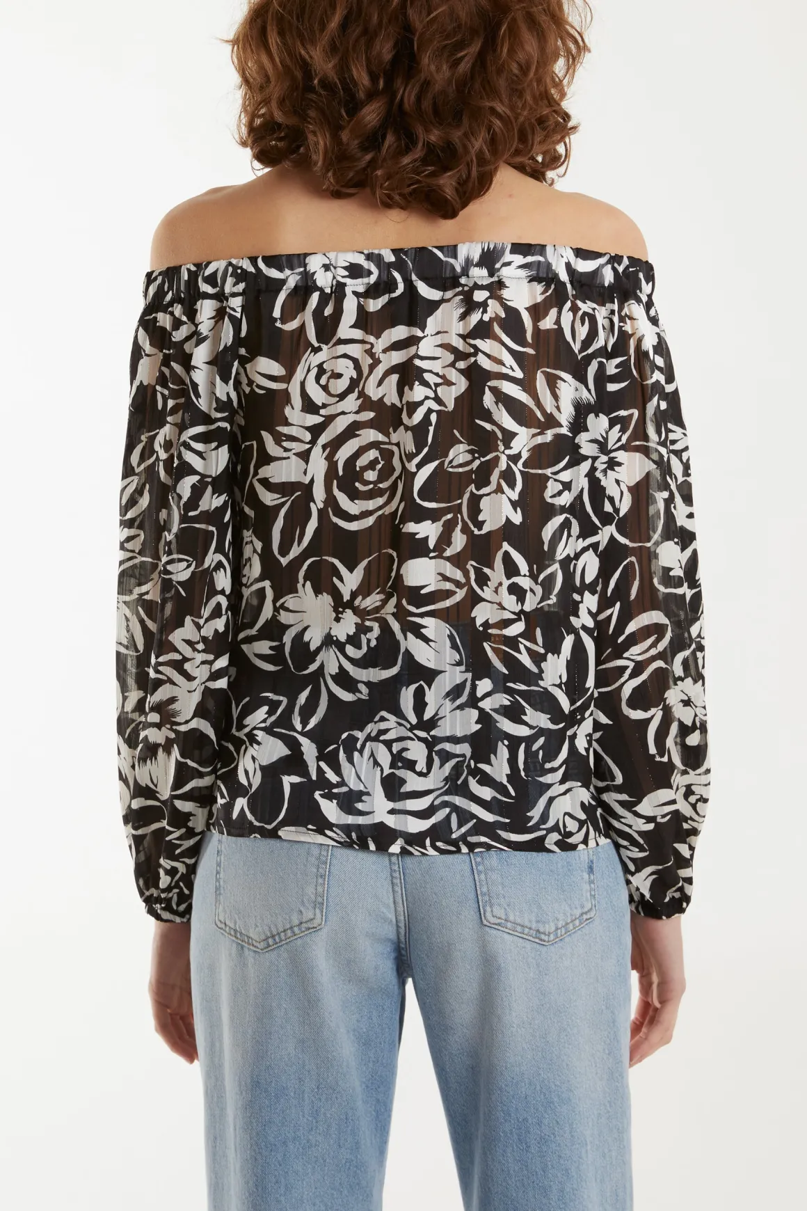 Tie Front Bardot Top