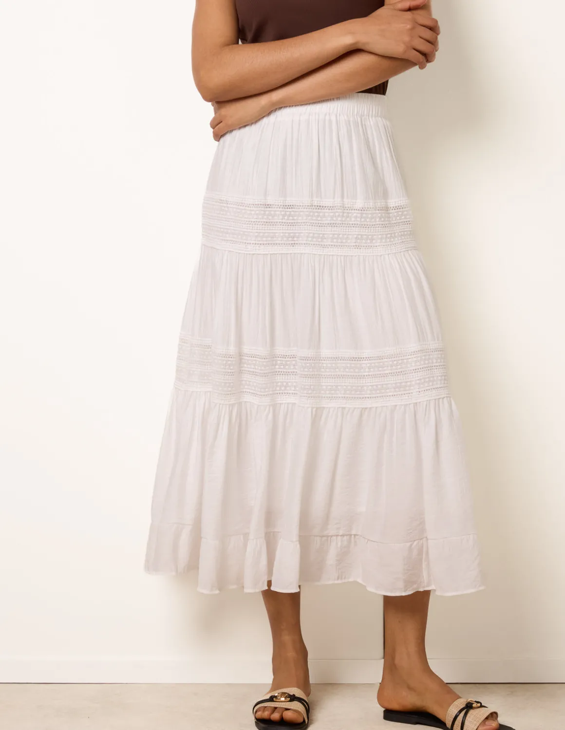 Tiered Maxi Skirt