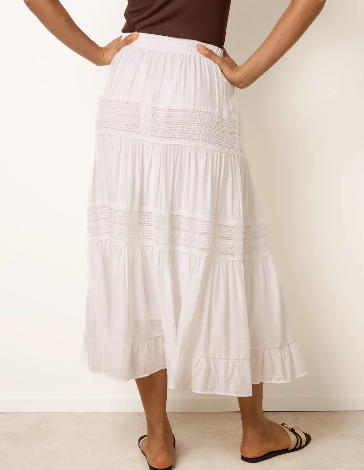 Tiered Maxi Skirt