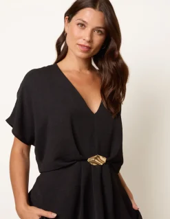 Two Piece Buckle Trouser Set