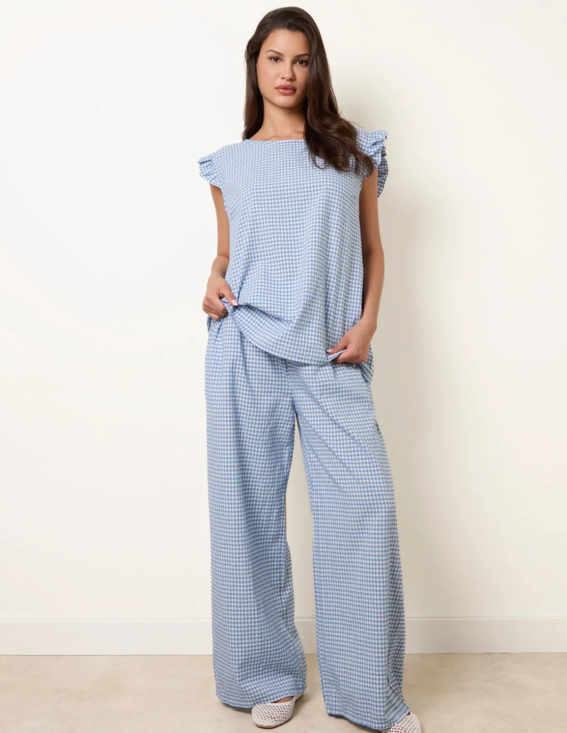 Two Piece Gingham Set