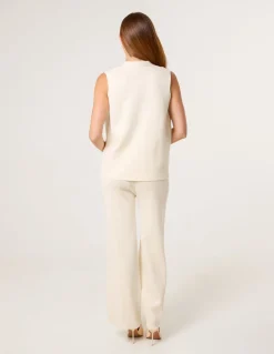 Two -Piece Set With Gold Button Details