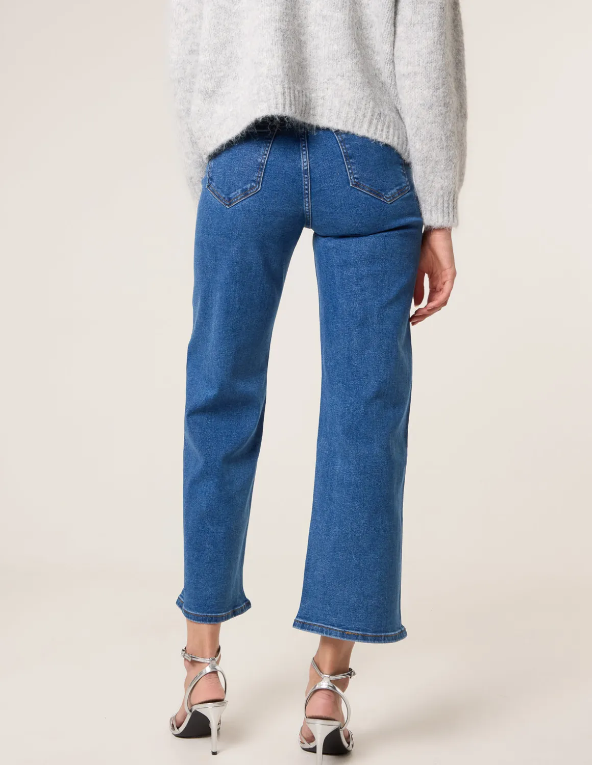 Vertical Stripe Diamante Jeans