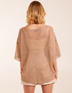 V Neck Crochet Top