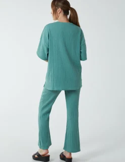 Waffle Trouser And T-Shirt (Set)